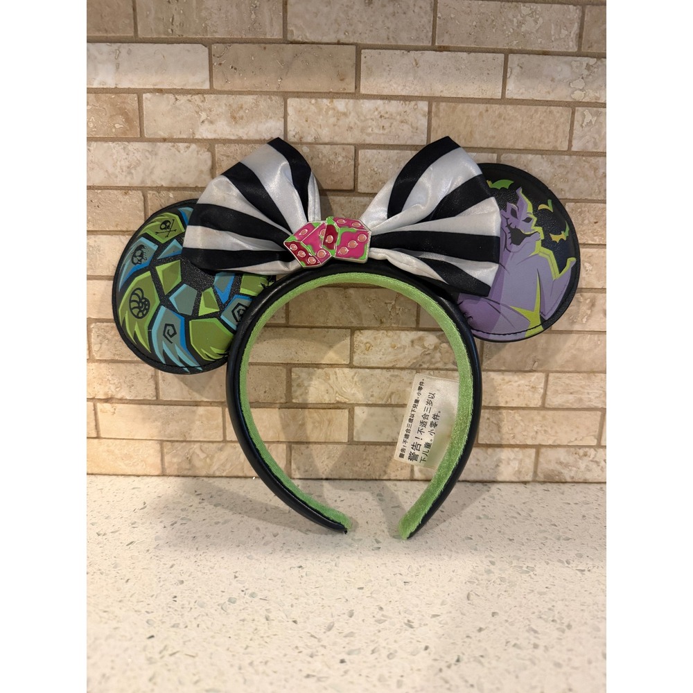 Disney Parks Oogie Boogie Bash Jack Skellington Minnie Ears Halloween Headband